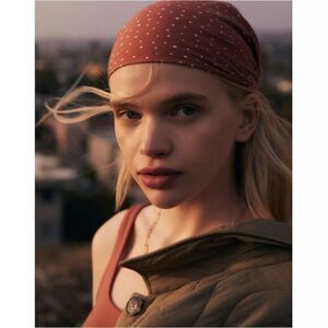 NEW Madewell rusty red polka‎ dot Bandana with fringe